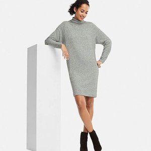 Uniqlo gray soft knitted fleece long dress
